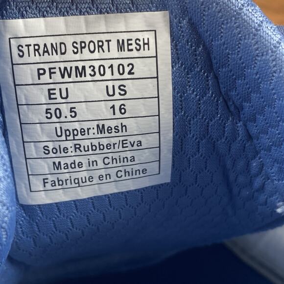 Peluva Strand Sport Carolina Blue Navy Mens Size 16 Barefoot Shoes PFWM30102 - Picture 8 of 10